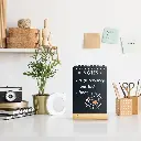 Bordskilt, NOTES, Securit Silhuette Wood, sort, (1 stk.) - Securit FBT-NOTES.webp