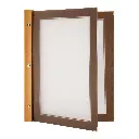Menuomslag i boks, Securit, WOOD, A4, træ/brun, (20 stk.) - Securit MC-BOX-WRA4-BR.webp