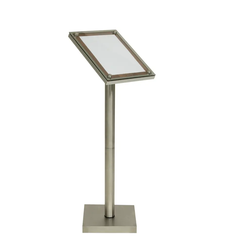 Informationsdisplay, A4, valnød, Securit CLASS STAR, (1 stk.) - Securit MCS-A4-WAL.webp