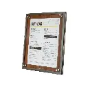 Informationsdisplay, A4, valnød, Securit CLASS STAR, (1 stk.) - Securit MCS-A4-WAL.webp
