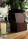 Menuomslag i boks, Securit, TRENDY, A4, vinrød, (20 stk.) - Securit MC-BOX-TRA4-WR.webp