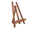 Stafeli Junior i mahogni med A4 bordskilt, Securit, (1 stk.) - Securit JUN-M-A4.webp