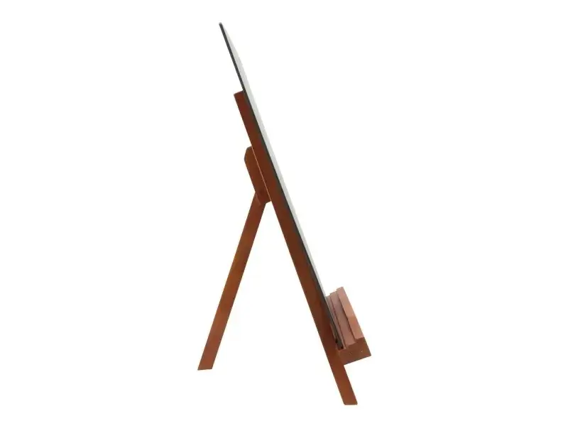 Stafeli Junior i mahogni med A4 bordskilt, Securit, (1 stk.) - Securit JUN-M-A4.webp