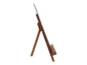 Stafeli Junior i mahogni med A4 bordskilt, Securit, (1 stk.) - Securit JUN-M-A4.webp