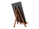 Stafeli Junior i mahogni med A4 bordskilt, Securit, (1 stk.) - Securit JUN-M-A4.webp