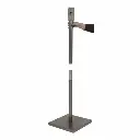 Stander til LED Lys-displaykasse, Securit, coated steel, 138x40x40 cm, rustfrit stål, sort, (1 stk.) - Securit MCS-BA-135-SETB.webp