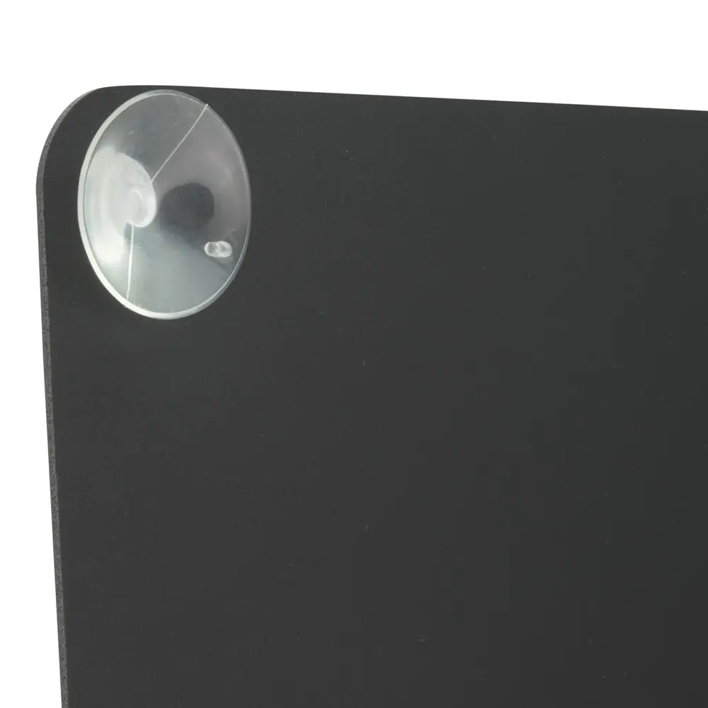Kridttavle til vindue, dobbeltsidet, 27x36cm, sort, med sugekop, Securit, (1 stk.) - Securit PFW-27-36-BL.webp