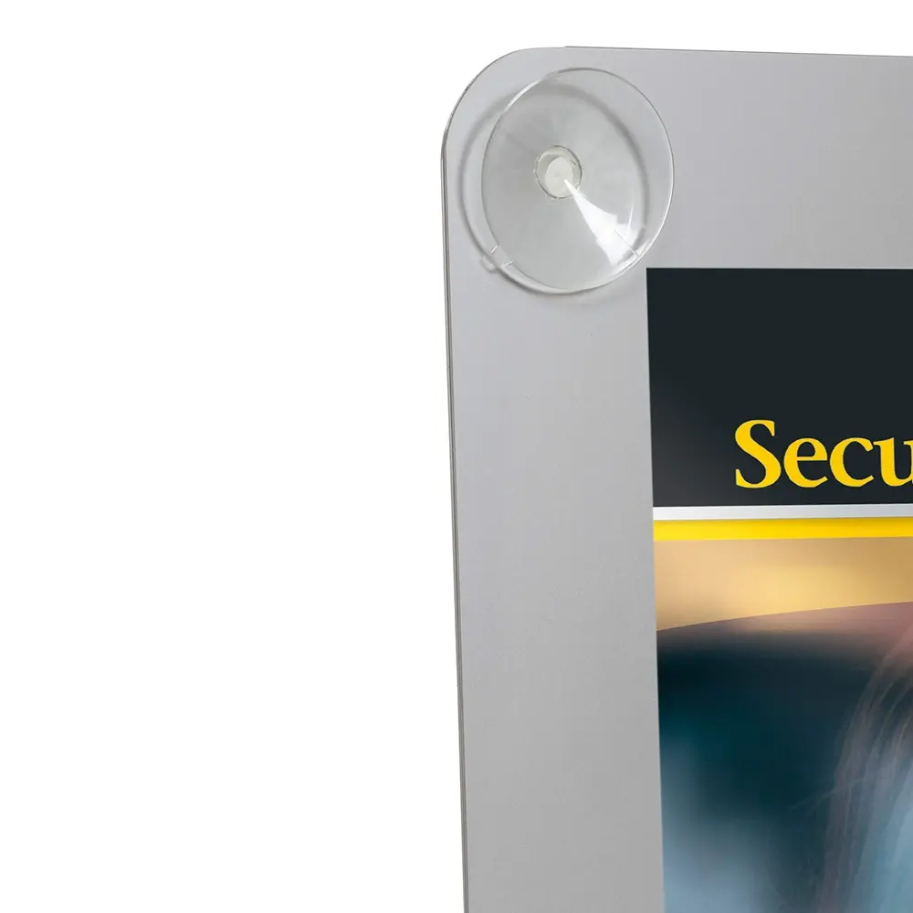 Displayramme, Dobbeltsidet A4 vindue, grå, Securit, (1 stk.) - Securit PFW-A4-GY.webp