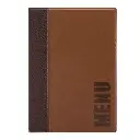 Menuomslag i boks, Securit, TRENDY, A4, lysebrun, (20 stk.) - Securit MC-BOX-TRA4-LB.webp