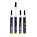Kridtmarkere med skrå spids: 2-6 mm skrivebredde, Securit® Original, flydende kridt, hvid, (4 stk.) - Securit SMA510-V4-WT.webp