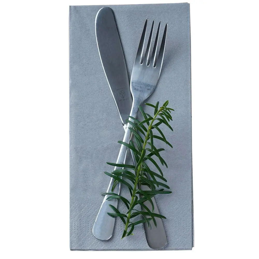 Middagsserviet, 40x40cm, 1/8fold, granitgrå, 3-lags, Duni, (1250 Stk.) - Middagsserviet, 40x40cm, 18fold, granitgrå, 3-lags, Duni 202862.webp