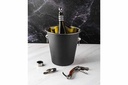 Champagnespand, køler, Ø21x21cm, sort, rustfri stål, (1 stk.) - Champagnespand, køler, Ø21x21cm, sort, rustfri stål, (1 stk.)
