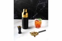 Cocktailsæt i guld og sort, rustfri stål, (1 sæt) - Cocktailsæt i guld og sort, rustfri stål, (1 sæt)