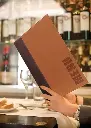 Menuomslag, A4 TRENDY, lysebrun, Securit, (1 stk.) - Menuomslag, A4 TRENDY, lysebrun, Securit MC-TRA4-LB.webp