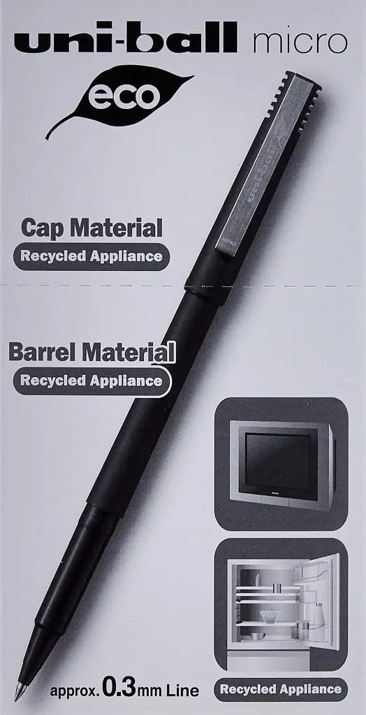 Rollerpen, Uni-ball, grøn, micro, 0,3mm, UB-120 eco, (12 stk.) - Uni-ball UB-120 - 36.webp