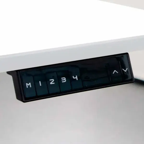 Hæve sænkebord, 80x120cm, 3-leddet elekstrisk, EP 6000, memory funktion, antracit, alu-stel, (1 stk.) - Inventarland FT55214812.webp