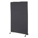 Hjulsæt til skærmvægge, ECO Soft, metal, sort, (1 sæt á 2 hjul) - Hjulsæt til skærmvægge, ECO Soft.webp