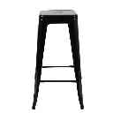 Barstol, Paris, sort, metal, 43x43x77h cm, (4 stk.) - Barstol, Paris.webp