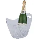 Champagnebowle, ca. H22cm, hård klar plast, (1 stk.) - Champagnebowle, ca. H22cm, hård klar plast.webp