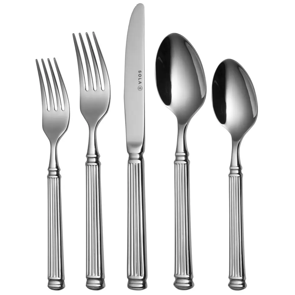 Ske, 203mm, 8mm, 18/10 rustfrit stål, Sola Facette, (12 stk.) - Sola Facette.webp