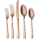 Dessertgaffel, 206mm, 6mm, 18/10 stainless steel, Sola Durban Copper, (12 stk.) - Sola Durban Copper.webp