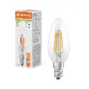 Dæmpbar LED kertepær, E14, 470lm, 2700K, 3,4W/927 (40W), klar, LEDVANCE Classic, (10 stk.) - LED Classic B 40 Filament DIM P 3.4W 827 Clear E14.webp