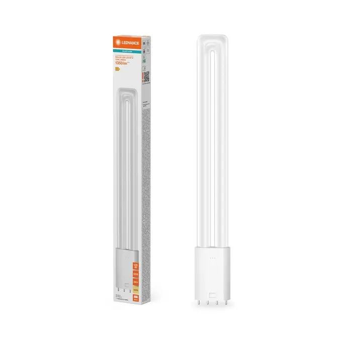 LED kompaktrør, 2G11, 1350lm, 3000K, 12W/830 (24W), HF+230V, LEDVANCE Dulux, (10 stk.) - DULUX LED L24 HF & AC MAINS VALUE 12W 830 2G11.webp