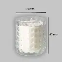 Stort glaslys, 50t, Whisky, Ø8x8,6cm, PJ Nordic, (24 stk.) - glaslys hvid 50 timer.webp