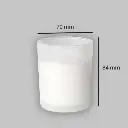 Glaslys, 50t, frosted, Ø7x8,4cm, PJ Nordic, (24 stk.) - Glaslys, 50t, frosted, Ø7x8,4cm.webp
