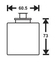 Olielys m/ høj flamme, 50t, Ø6,05x7,3cm, N-Paraffin, PJ Nordic, (36 stk.) - Nordic olielys 50 timer N-Paraffin Høj flamme.webp