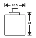 Olielys m/ høj flamme, 50t, Ø6,05x7,3cm, N-Paraffin, PJ Nordic, (36 stk.) - Nordic olielys 50 timer N-Paraffin Høj flamme.webp