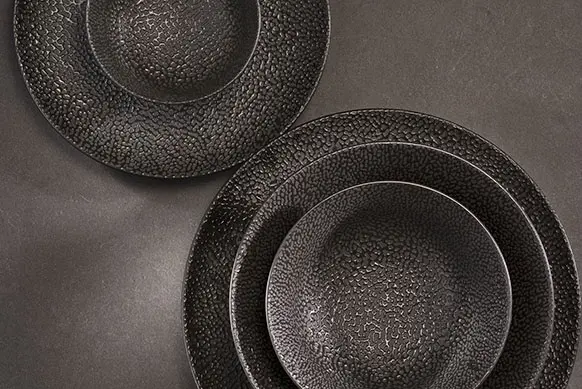 Middagstallerken, Ø26,8cm, CANDY BLACK, (6 stk.) - CANDY BLACK DINNER PLATE D26,8CM.webp