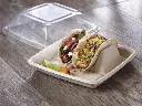Indsats til taco, til 2 styk, bagasse, (300 stk.) - Indsats til taco, til 2 styk, bagasse.webp