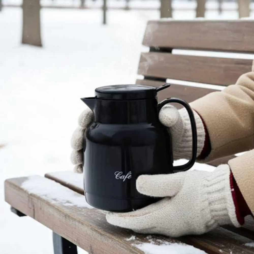 Termokande til kaffe, 1L, sort, Helios, (1 stk.) - Helios Kaffekande.webp