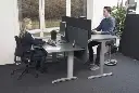 Front-bordskærm til kontor, lydabsoberende, antracit, ECO soft, flere størrelser, (1 stk.) - Front-bordskærm til kontor.webp