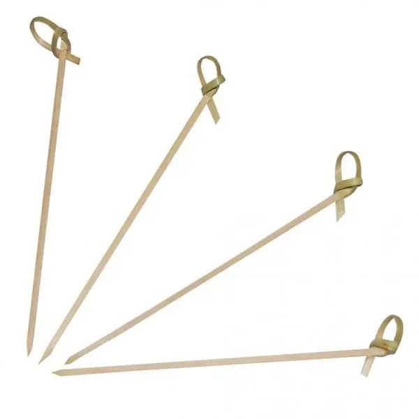 Drinkspinde m/ knuder, 12cm, bambus, (250 stk) - Nordicbar Mix0012 drinkspinde.webp