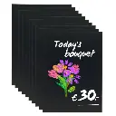 Kridtskilte A4, Securit®, dobbeltsidede, fødevaregodkendt og slagfast polystyren, matsort, (10 stk.) - A4 kridttavler Securit sort.webp