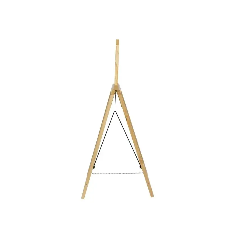 Gadeskilt med kridttavle, Securit® DELUXE, 120 cm, gummitræ/bøg, sort - Securit gadeskilt SDT-B-120.webp