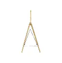 Gadeskilt med kridttavle, Securit® DELUXE, 120 cm, gummitræ/bøg, sort - Securit gadeskilt SDT-B-120.webp