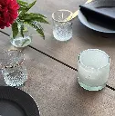 AYLA hvide glasstager & LED lys m/ hvidt+farvet lys, Securit (sæt á 12 stk.) - Securit AYLA hvid glasstager.webp