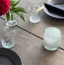 MANI hvide glasstager m/ LED fyrfadslys i farver/hvidt lys, Securit, (sæt á 12 stk.) - MANI glasstager og LED lys - Securit - hvid.webp