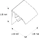 Toiletrulleholder, Brabantia, 1,7x13,2x12,3cm, hvid, rustfrit stål, (6 stk.) - Toiletrulleholder, Brabantia 414565.webp