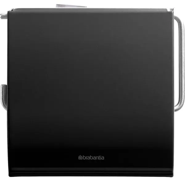 Toiletrulleholder, Brabantia ReNew, metal, mat sort, (1 stk.) - Brabantia ReNew toiletrulleholder.webp