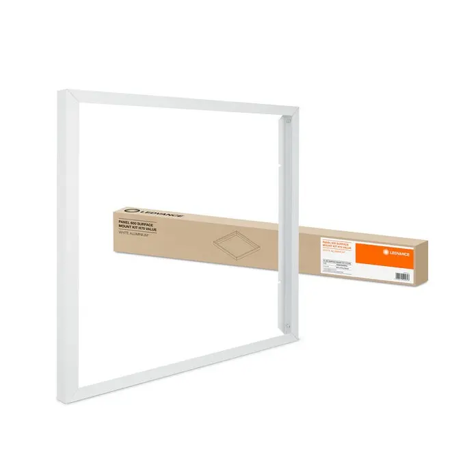 LEDVANCE Panel Påbygningsramme m/clips 600x600 mm H70 – Hvid (4 stk.) - LEDVANCE SURFACE MOUNT KIT VALUE.webp
