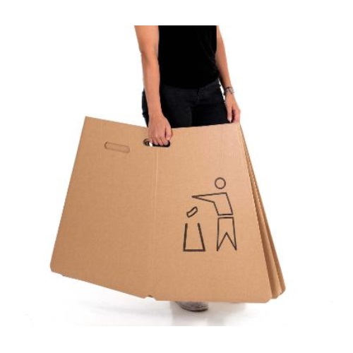 Affaldsstativ, DropBucket, med bund, Pap, til 100 liter sæk, (5 stk.)