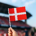Papirflag på pind, Dannebrog, A5, 20x40cm, papir/plast, (8 stk.) - Dannebrog papirflag.webp