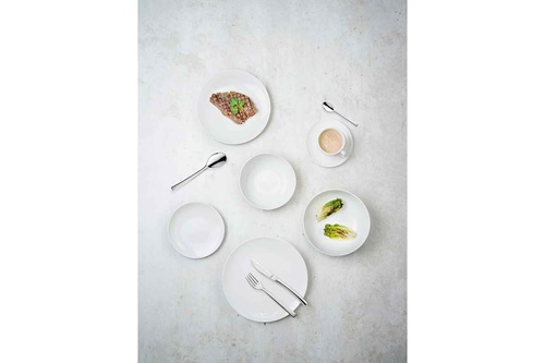 Middagstallerken, hvid, Ø24cm, porcelæn, FESTIVO, (12 stk.) - Middagstallerken, hvid, Ø24cm, porcelæn, FESTIVO, (12 stk.)