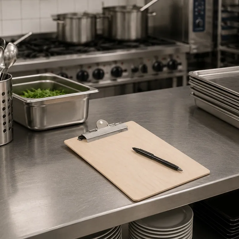 Clipboard, A4, Birketræ, (1 stk.) - A4 clipboard i træ.webp