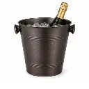 Champagnespand, køler, Ø23,5x22,5cm, matbrun-finish, metal, ANTIQUE, (1 stk.) - ANTIQUE Champagnekøler.webp