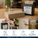 Dispenserserviet, GS-Basic, 2-lags, interfold, 21,5x16cm, brun, nyfiber, til N4, 40 pakker á 200 stk, (8000 stk.) - Dispenserserviet, GS-Basic, 2-lags, interfold, 21,5x16cm, brun, nyfiber, til N4.webp
